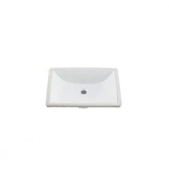 IPT Sink Company Rectangular Glazed Ceramic Undermount Bathroom Vanity Sink in White -Bathroom Sinks Sales white ipt sink company undermount bathroom sinks ipt1813w 4f 1000