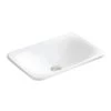Karran Valera 21 in. Top Mount Vitreous China Bathroom Sink in White -Bathroom Sinks Sales white karran drop in bathroom sinks vc 202 wh 64 1000