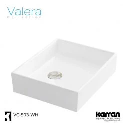 Karran VC-503-WH Valera 16 in. Vitreous China Vessel Bathroom Sink in White 10 Karran VC-503-WH Valera 16 in. Vitreous China Vessel Bathroom Sink in White -Bathroom Sinks Sales white karran vessel sinks vc 503 wh 40 1000