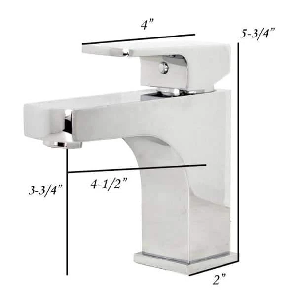 Kingsman Hardware 21-1/2 in. Rectangle Undermount Vitreous Glazed Ceramic Sink with Polished Chrome Bathroom Faucet /Pop-up Drain Combo 7 Kingsman Hardware 21-1/2 in. Rectangle Undermount Vitreous Glazed Ceramic Sink with Polished Chrome Bathroom Faucet /Pop-up Drain Combo - Image 5