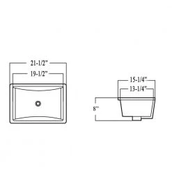 Kingsman Hardware 21-1/2 in. Rectangle Undermount Vitreous Glazed Ceramic Sink with Polished Chrome Bathroom Faucet /Pop-up Drain Combo 11 Kingsman Hardware 21-1/2 in. Rectangle Undermount Vitreous Glazed Ceramic Sink with Polished Chrome Bathroom Faucet /Pop-up Drain Combo -Bathroom Sinks Sales white kingsman hardware undermount bathroom sinks rp462p anna pc 4f 1000