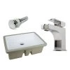 Kingsman Hardware 22-1/8 in. Rectangle Undermount Vitreous Glazed Ceramic Sink with Polished Chrome Bathroom Faucet /Pop-up Drain Combo -Bathroom Sinks Sales white kingsman hardware undermount bathroom sinks rp595p anna pc 64 1000