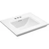 KOHLER Memoirs Stately 24.5 in. x 4 in. Centerset Console Sink Basin in White -Bathroom Sinks Sales white kohler console sinks k 29999 4 0 64 1000
