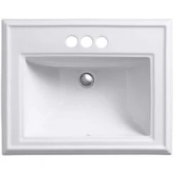 KOHLER Memoirs Classic Drop-In Vitreous China Bathroom Sink in White with Overflow Drain 26 KOHLER Memoirs Classic Drop-In Vitreous China Bathroom Sink in White with Overflow Drain -Bathroom Sinks Sales white kohler drop in bathroom sinks k 2241 4 0 1f 1000