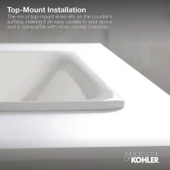 KOHLER Memoirs Classic Drop-In Vitreous China Bathroom Sink in White with Overflow Drain 29 KOHLER Memoirs Classic Drop-In Vitreous China Bathroom Sink in White with Overflow Drain -Bathroom Sinks Sales white kohler drop in bathroom sinks k 2241 4 0 76 1000