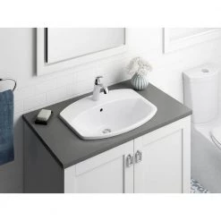 KOHLER Cimarron Drop-In Vitreous China Bathroom Sink in White 14 KOHLER Cimarron Drop-In Vitreous China Bathroom Sink in White -Bathroom Sinks Sales white kohler drop in bathroom sinks k 2351 1 0 1d 1000