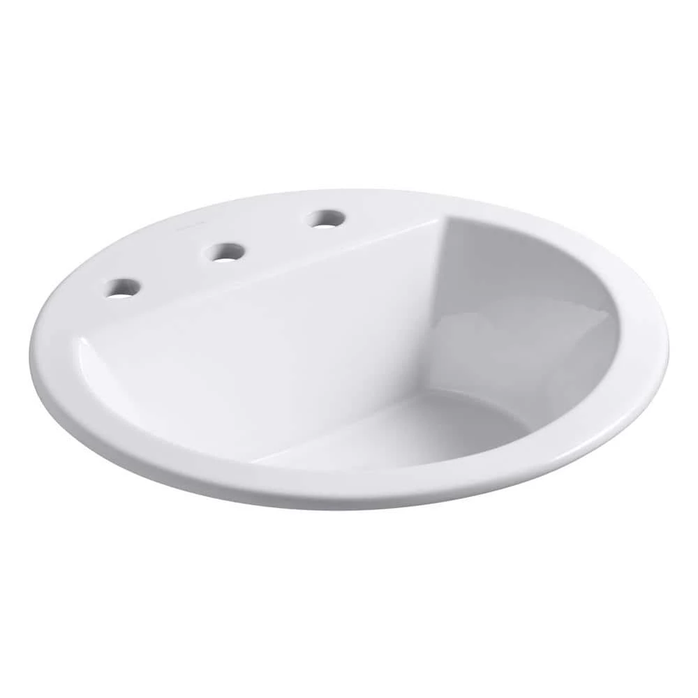 KOHLER Bryant Drop-in Bathroom Sink in White 3 KOHLER Bryant Drop-in Bathroom Sink in White