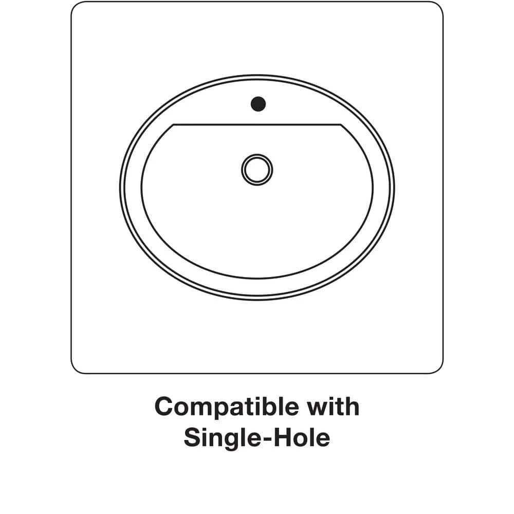 KOHLER Tresham Drop-In Vitreous China Bathroom Sink in White with Overflow Drain 5 KOHLER Tresham Drop-In Vitreous China Bathroom Sink in White with Overflow Drain - Image 3