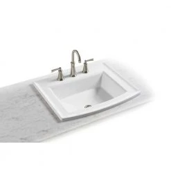 KOHLER Archer Drop-In Vitreous China Bathroom Sink in White with Overflow Drain 11 KOHLER Archer Drop-In Vitreous China Bathroom Sink in White with Overflow Drain -Bathroom Sinks Sales white kohler drop in bathroom sinks k r2356 8 0 40 1000