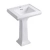 KOHLER Memoirs Classic Ceramic Pedestal Combo Bathroom Sink in White with Overflow Drain -Bathroom Sinks Sales white kohler pedestal sinks k 2238 1 0 64 1000