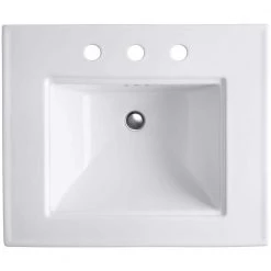 KOHLER Memoirs Stately Ceramic Pedestal Bathroom Sink Combo in White with Overflow Drain -Bathroom Sinks Sales white kohler pedestal sinks k 2344 8 0 a0 1000