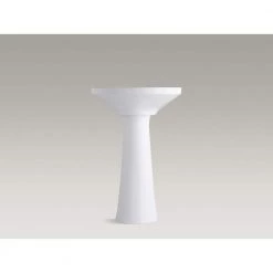 KOHLER Cimarron 8 in. Widespread Vitreous China Pedestal Combo Bathroom Sink in White with Overflow Drain -Bathroom Sinks Sales white kohler pedestal sinks k 2362 8 0 1d 1000
