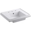 KOHLER Tresham 24 in. Pedestal Sink Basin in White 1 KOHLER Tresham 24 in. Pedestal Sink Basin in White -Bathroom Sinks Sales white kohler pedestal sinks k 2757 8 0 64 1000