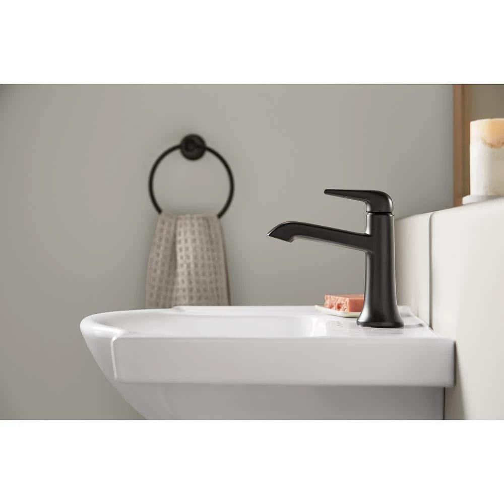 KOHLER Veer 24 in. Vitreous China Pedestal Sink Basin in White with Overflow Drain 10 KOHLER Veer 24 in. Vitreous China Pedestal Sink Basin in White with Overflow Drain - Image 8