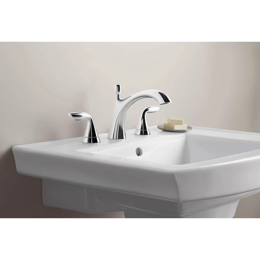 KOHLER Archer 7.87 in. Vitreous China Pedestal Sink Basin in White with Overflow Drain 7 KOHLER Archer 7.87 in. Vitreous China Pedestal Sink Basin in White with Overflow Drain - Image 5