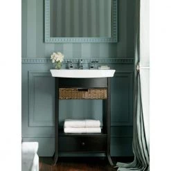 KOHLER Archer 7.87 in. Vitreous China Pedestal Sink Basin in White with Overflow Drain 21 KOHLER Archer 7.87 in. Vitreous China Pedestal Sink Basin in White with Overflow Drain -Bathroom Sinks Sales white kohler pedestal sinks k r2358 8 0 1f 1000