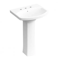 KOHLER Elmbrook Pedestal in White -Bathroom Sinks Sales white kohler pedestal sinks k r5334 0 40 1000