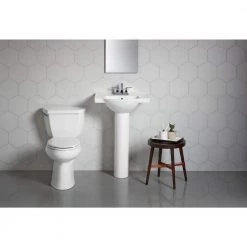 KOHLER Veer 24 in. Vitreous China Pedestal Sink Basin in White 11 KOHLER Veer 24 in. Vitreous China Pedestal Sink Basin in White -Bathroom Sinks Sales white kohler pedestal sinks r5248 4 0 40 1000