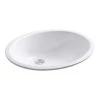 KOHLER Caxton Vitreous China Undermount Bathroom Sink with Glazed Underside in White -Bathroom Sinks Sales white kohler undermount bathroom sinks k 2210 g 0 64 1000