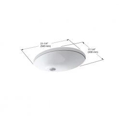 KOHLER Caxton Vitreous China Undermount Bathroom Sink with Glazed Underside in White -Bathroom Sinks Sales white kohler undermount bathroom sinks k 2211 g 0 e1 1000