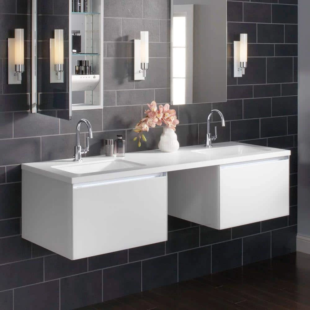 KOHLER Ladena 20-7/8 in. Undermount Bathroom Sink in White with Overflow Drain 9 KOHLER Ladena 20-7/8 in. Undermount Bathroom Sink in White with Overflow Drain - Image 7