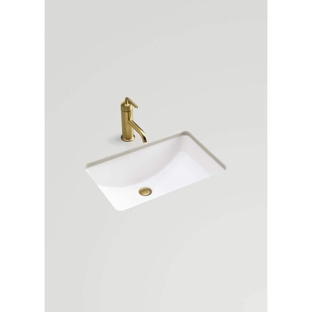 KOHLER Ladena 20-7/8 in. Undermount Bathroom Sink in White with Overflow Drain 7 KOHLER Ladena 20-7/8 in. Undermount Bathroom Sink in White with Overflow Drain - Image 5