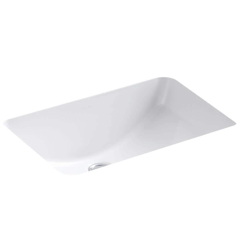 KOHLER Ladena 20 7/8" Undermount Bathroom Sink with Glazed Underside in White 5 KOHLER Ladena 20 7/8" Undermount Bathroom Sink with Glazed Underside in White - Image 3