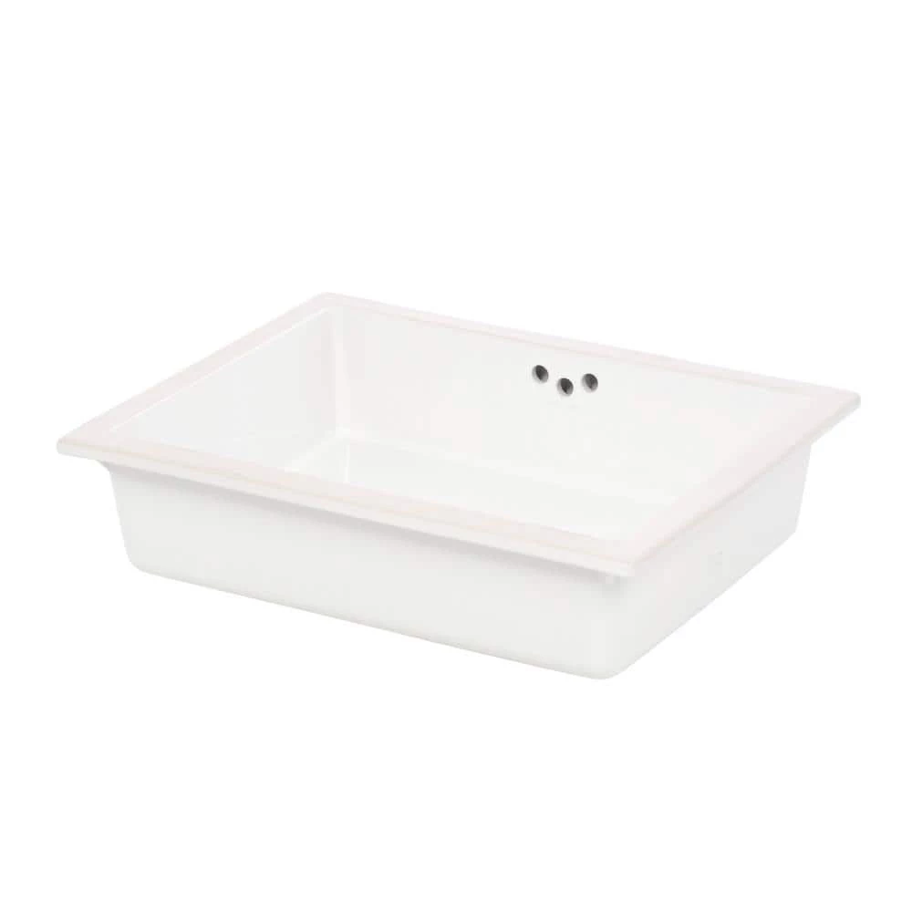 KOHLER Kathryn Vitreous China Undermount Bathroom Sink in White with Overflow Drain 4 KOHLER Kathryn Vitreous China Undermount Bathroom Sink in White with Overflow Drain - Image 2