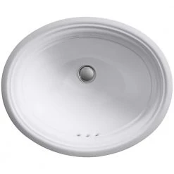 KOHLER Devonshire 16-7/8 in. Vitreous China Undermount Bathroom Sink in White with Overflow Drain -Bathroom Sinks Sales white kohler undermount bathroom sinks k 2350 0 a0 1000
