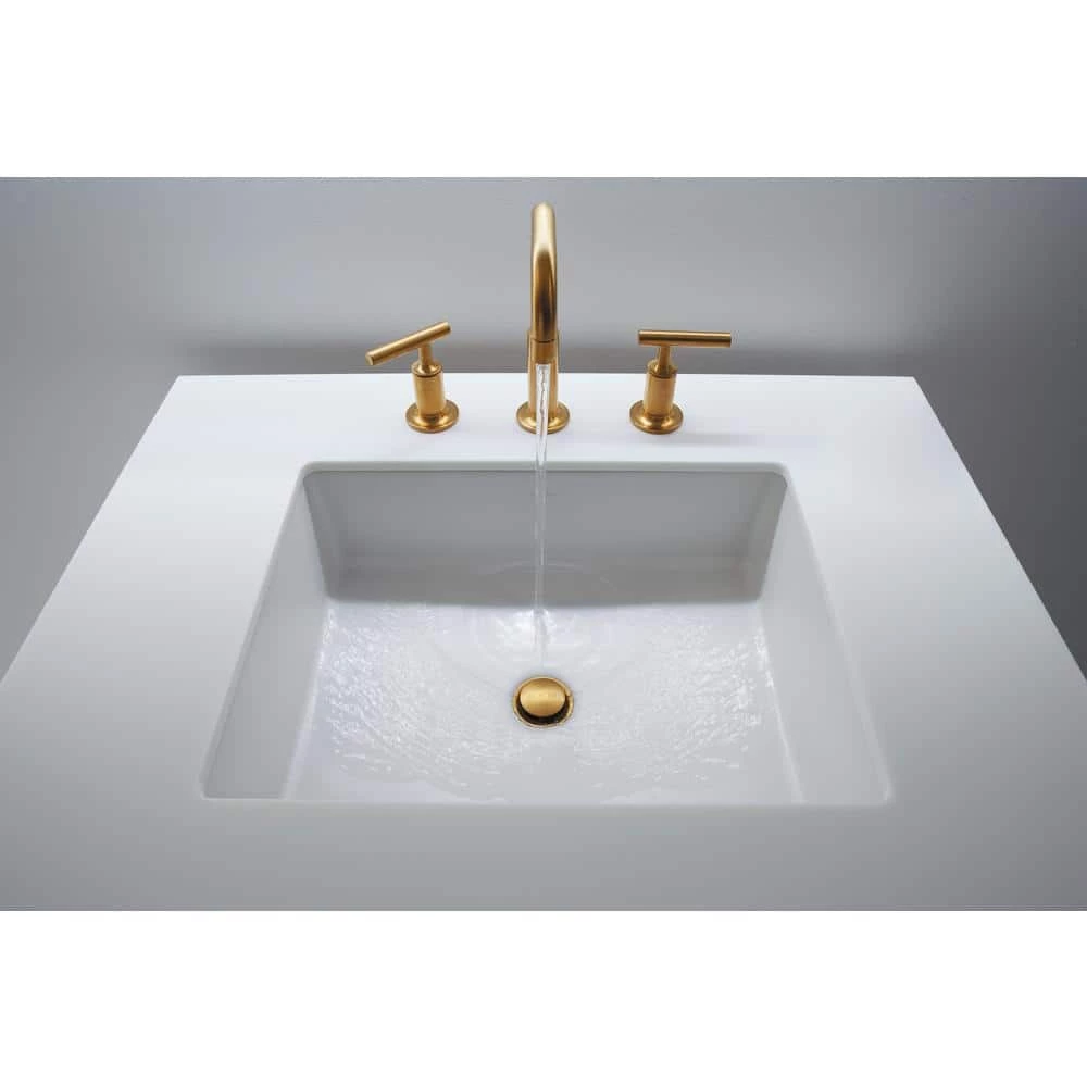 KOHLER Verticyl 19-13/16 in. Rectangle Undermount Bathroom Sink in White with Overflow Drain 5 KOHLER Verticyl 19-13/16 in. Rectangle Undermount Bathroom Sink in White with Overflow Drain - Image 3