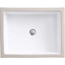 KOHLER Verticyl 19-13/16 in. Rectangle Undermount Bathroom Sink in White with Overflow Drain 26 KOHLER Verticyl 19-13/16 in. Rectangle Undermount Bathroom Sink in White with Overflow Drain -Bathroom Sinks Sales white kohler undermount bathroom sinks k 2882 0 fa 1000