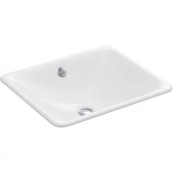 KOHLER Iron Plains Drop-In/Under-Mounted Cast Iron Bathroom Sink in White with Overflow 12 KOHLER Iron Plains Drop-In/Under-Mounted Cast Iron Bathroom Sink in White with Overflow -Bathroom Sinks Sales white kohler undermount bathroom sinks k 5400 0 4f 1000