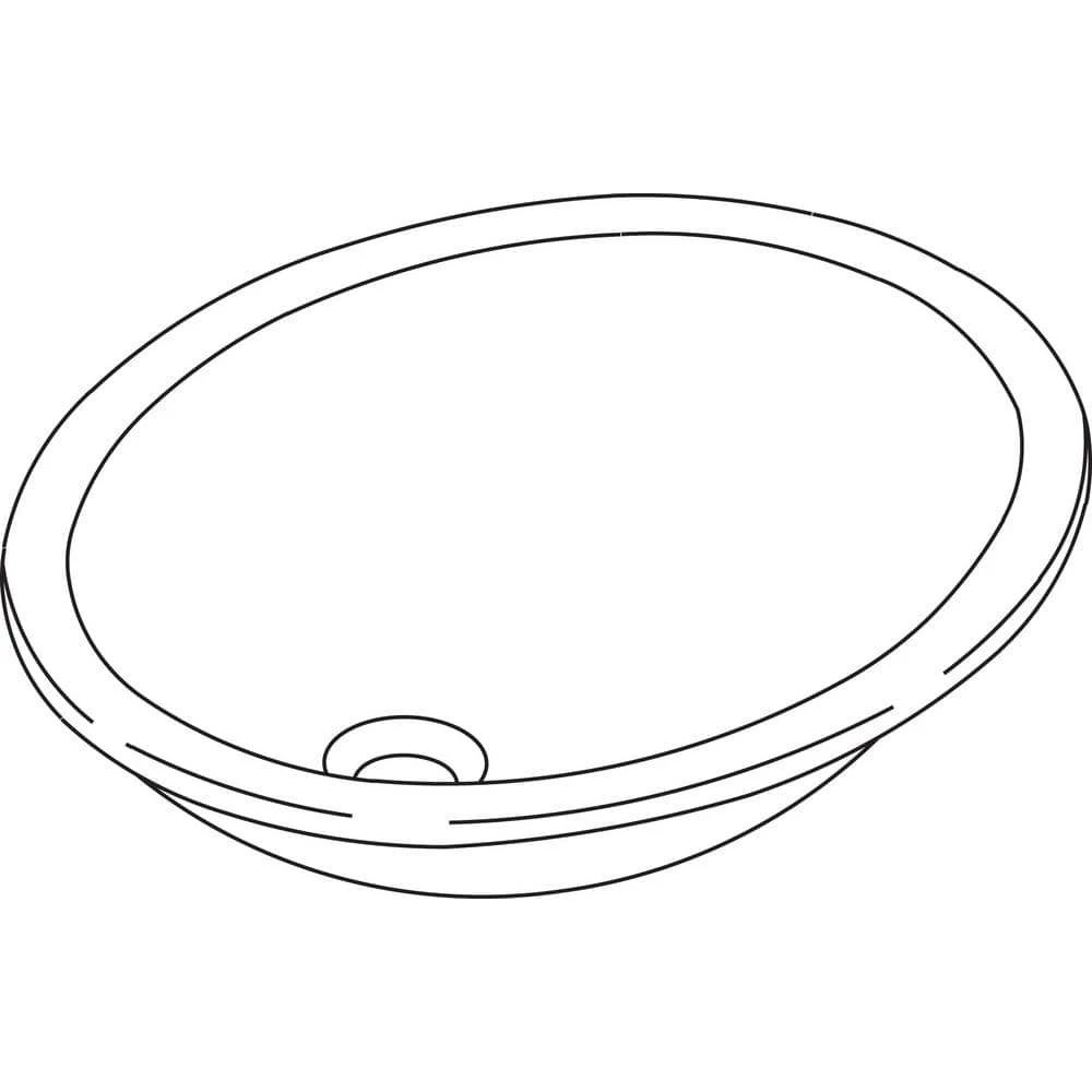 KOHLER Caxton 16-1/4 in. Oval Vitreous China Undermount Bathroom Sink in White with Overflow Drain 7 KOHLER Caxton 16-1/4 in. Oval Vitreous China Undermount Bathroom Sink in White with Overflow Drain - Image 5