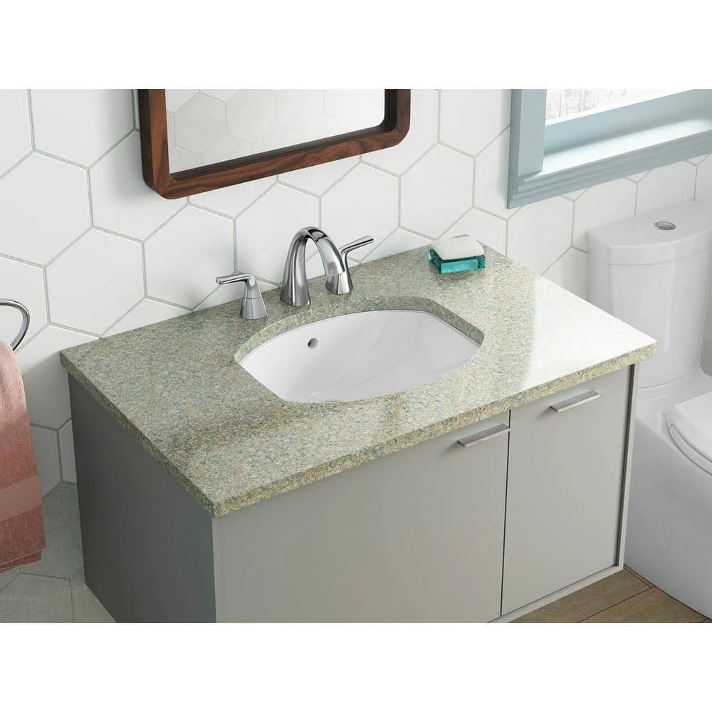 KOHLER Elmbrook Undermount Bathroom Sink in White 6 KOHLER Elmbrook Undermount Bathroom Sink in White - Image 4