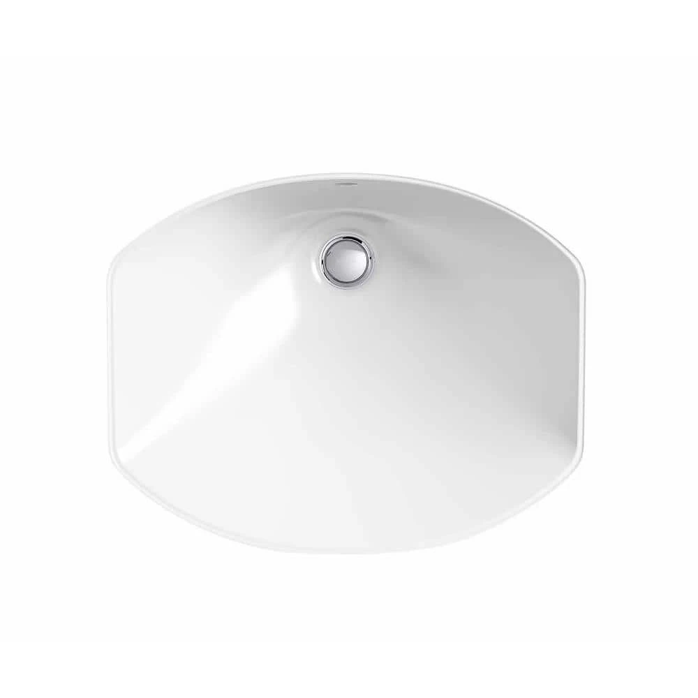 KOHLER Elmbrook Undermount Bathroom Sink in White 8 KOHLER Elmbrook Undermount Bathroom Sink in White - Image 6