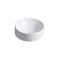 KOHLER Vox Round Above Counter Vitreous China Bathroom Sink in White with Overflow Drain
