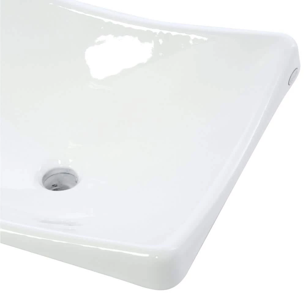 KOHLER DemiLav Wading Pool Cast Iron Vessel Sink in White 7 KOHLER DemiLav Wading Pool Cast Iron Vessel Sink in White - Image 5