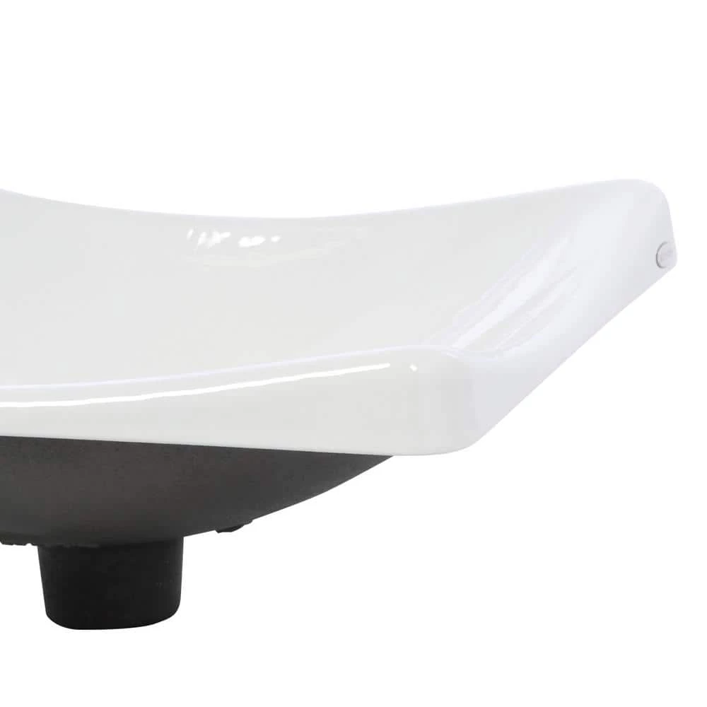 KOHLER DemiLav Wading Pool Cast Iron Vessel Sink in White 6 KOHLER DemiLav Wading Pool Cast Iron Vessel Sink in White - Image 4