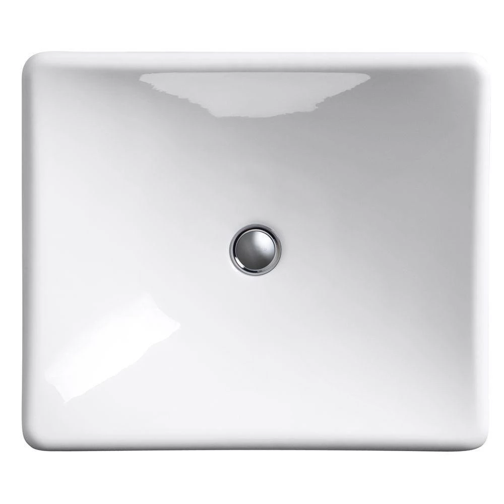 KOHLER DemiLav Wading Pool Cast Iron Vessel Sink in White 10 KOHLER DemiLav Wading Pool Cast Iron Vessel Sink in White - Image 8