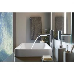 KOHLER Vox Rectangle Vitreous China Vessel Sink in White with Overflow Drain 15 KOHLER Vox Rectangle Vitreous China Vessel Sink in White with Overflow Drain -Bathroom Sinks Sales white kohler vessel sinks k 5373 0 fa 1000