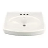 KOHLER Pinoir 4 in. Vitreous China Pedestal Sink Basin in White with Overflow Drain -Bathroom Sinks Sales white kohler wall mount sinks k 2028 4 0 64 1000