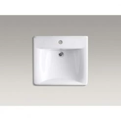 KOHLER Soho Wall-Mount Vitreous China Bathroom Sink in White with Overflow Drain 17 KOHLER Soho Wall-Mount Vitreous China Bathroom Sink in White with Overflow Drain -Bathroom Sinks Sales white kohler wall mount sinks k 2084 0 77 1000
