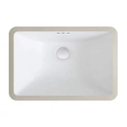 KRAUS Elavo Small Rectangular Ceramic Undermount Bathroom Sink in White with Overflow -Bathroom Sinks Sales white kraus undermount bathroom sinks kcu 241 44 1000