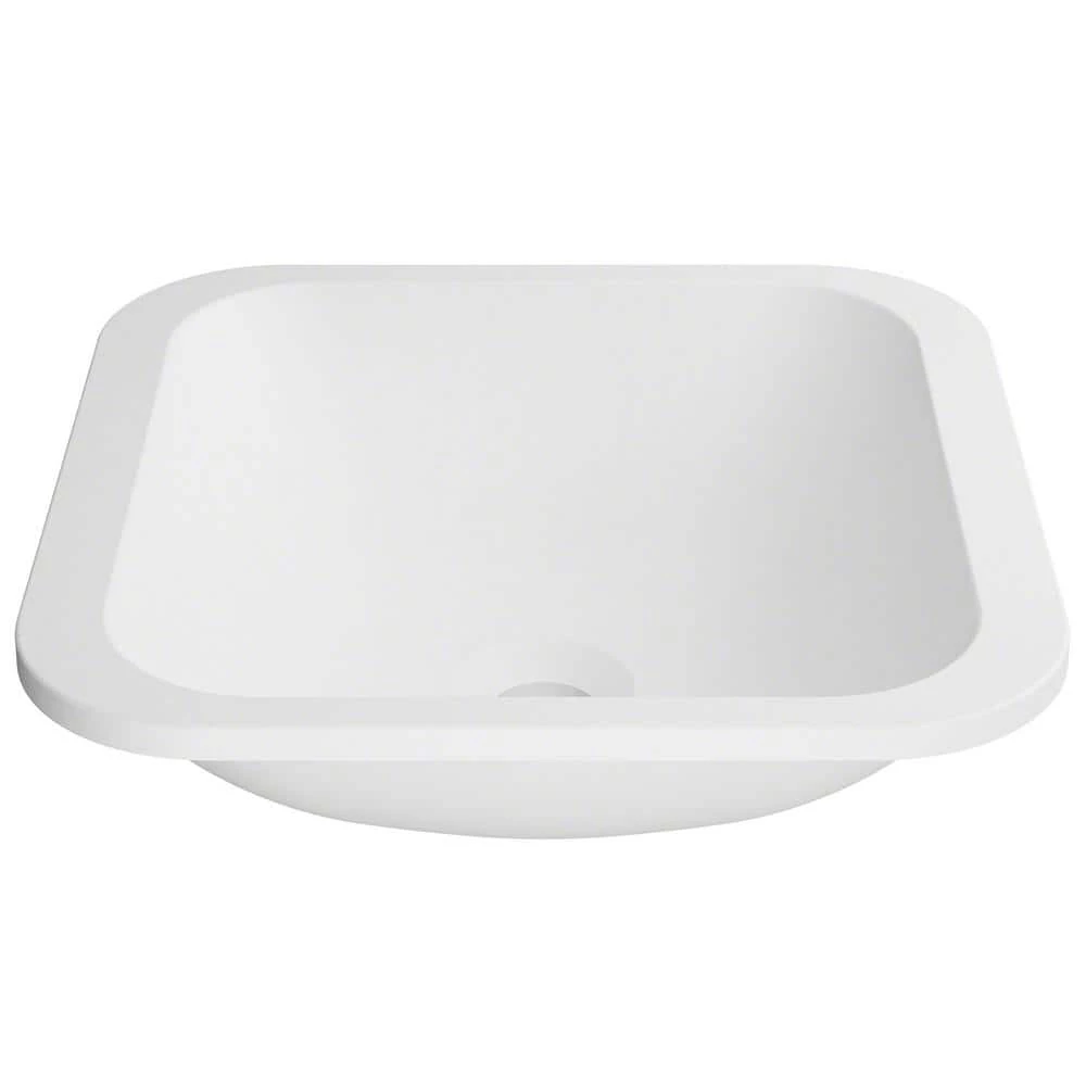 KRAUS Natura 14.6 in. Solid Surface Undermount Sink Basin in White 3 KRAUS Natura 14.6 in. Solid Surface Undermount Sink Basin in White
