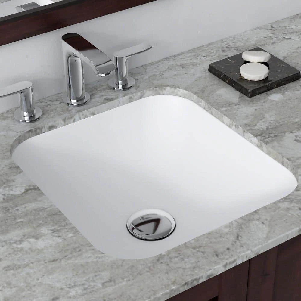 KRAUS Natura 14.6 in. Solid Surface Undermount Sink Basin in White 4 KRAUS Natura 14.6 in. Solid Surface Undermount Sink Basin in White - Image 2