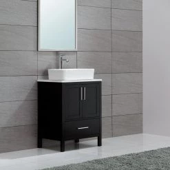 KRAUS Rectangular Ceramic Vessel Bathroom Sink in White -Bathroom Sinks Sales white kraus vessel sinks kcv 121 fa 1000