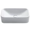 KRAUS Soft Rectangular Ceramic Vessel Bathroom Sink in White -Bathroom Sinks Sales white kraus vessel sinks kcv 122 64 1000