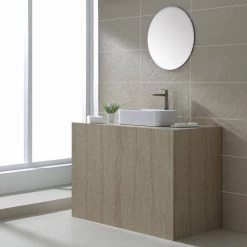 KRAUS Soft Rectangular Ceramic Vessel Bathroom Sink in White -Bathroom Sinks Sales white kraus vessel sinks kcv 122 d4 1000