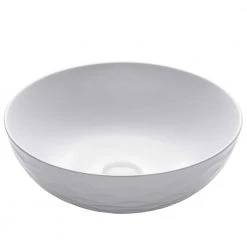 KRAUS Viva 16-1/2 in. Round Porcelain Ceramic Vessel Sink in White