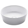 KRAUS Viva 15-3/4 in. Round Porcelain Ceramic Vessel Sink in White -Bathroom Sinks Sales white kraus vessel sinks kcv 205gwh 64 1000